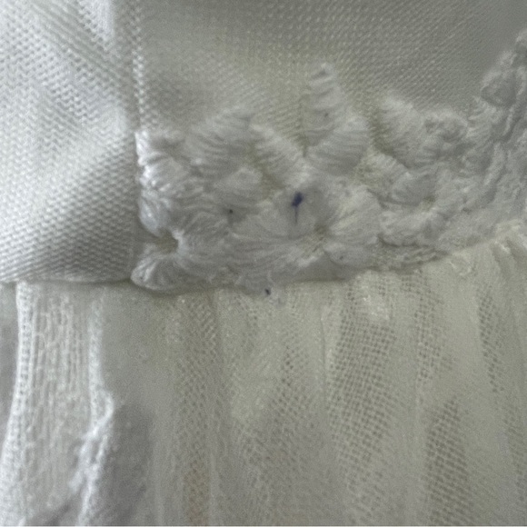 Southern Fried Chics white lace maxi dress medium - Picture 9 of 11